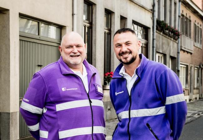 Gemeenschapswachten Niko en Timothy
